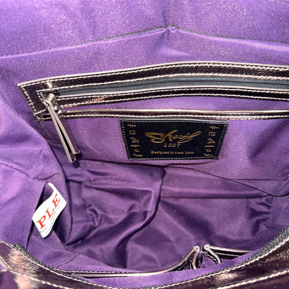 Sharif Leather & Calf Hair OnLion's Gate Satchel Shoulder Bag - SAMPLE BAG - Picture 11 of 16